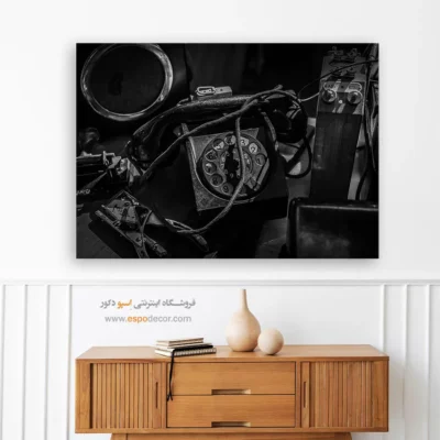 تابلو عکس سیاه و سفید شیک مدرن - گفتگوی گمشده – تابلو سیاه و سفید - اسپو دکور
