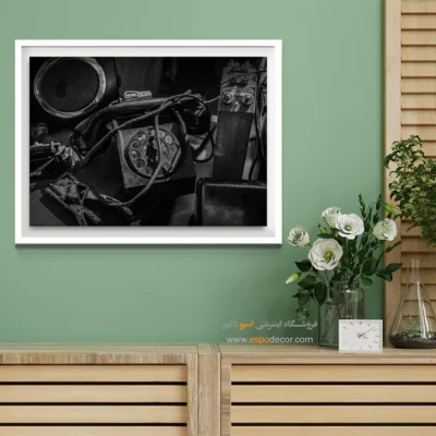 تابلو عکس سیاه و سفید شیک مدرن - گفتگوی گمشده – تابلو سیاه و سفید - اسپو دکور