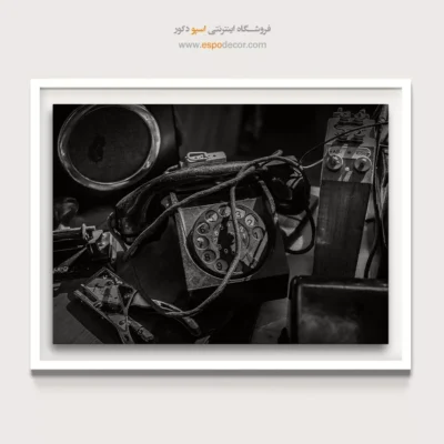 تابلو عکس سیاه و سفید شیک مدرن - گفتگوی گمشده – تابلو سیاه و سفید - اسپو دکور