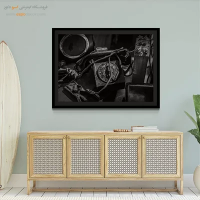 تابلو عکس سیاه و سفید شیک مدرن - گفتگوی گمشده – تابلو سیاه و سفید - اسپو دکور