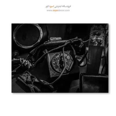 تابلو عکس سیاه و سفید شیک مدرن - گفتگوی گمشده – تابلو سیاه و سفید - اسپو دکور