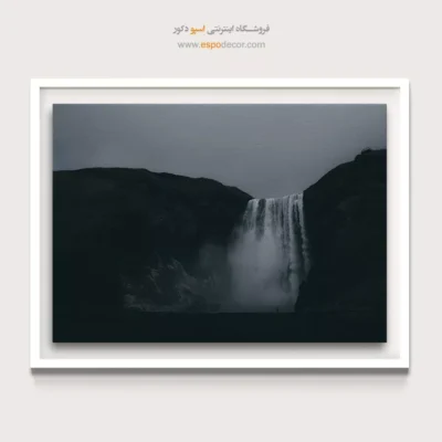 قیمت تابلو سیاه و سفید مخصوص پذیرایی - درهی اشک – تابلو سیاه و سفید - اسپو دکور