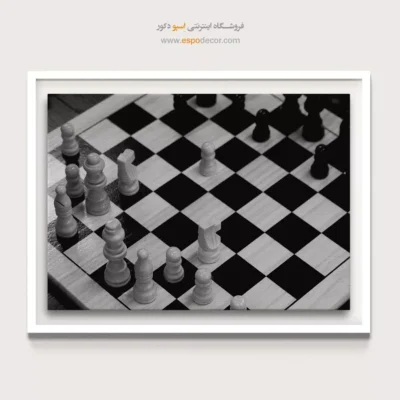 تابلو سیاه و سفید مناسب پذیرایی - استراتژی – تابلو سیاه و سفید - اسپو دکور
