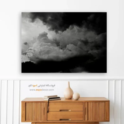 تابلو چاپی سیاه و سفید جدید - کومولوس – تابلو سیاه و سفید - اسپو دکور