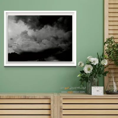 تابلو چاپی سیاه و سفید جدید - کومولوس – تابلو سیاه و سفید - اسپو دکور