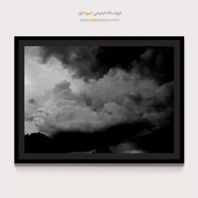 تابلو چاپی سیاه و سفید جدید - کومولوس – تابلو سیاه و سفید - اسپو دکور