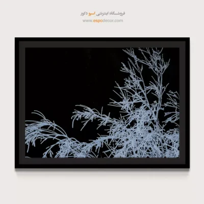 تابلو هنری سیاه و سفید جدید - بافت یخی – تابلو سیاه و سفید - اسپو دکور