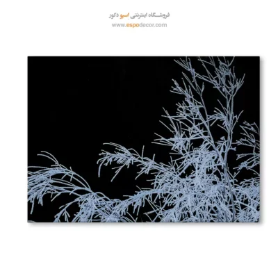 تابلو هنری سیاه و سفید جدید - بافت یخی – تابلو سیاه و سفید - اسپو دکور