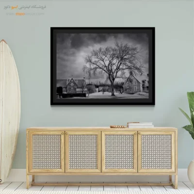 تابلو مدرن سیاه و سفید - زمستان  – تابلو سیاه و سفید - اسپو دکور