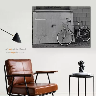 هنر دیواری نوستالژیک - منتظر – تابلو سیاه و سفید - اسپو دکور