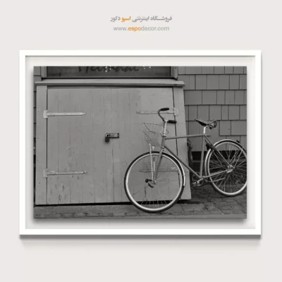 هنر دیواری نوستالژیک - منتظر – تابلو سیاه و سفید - اسپو دکور