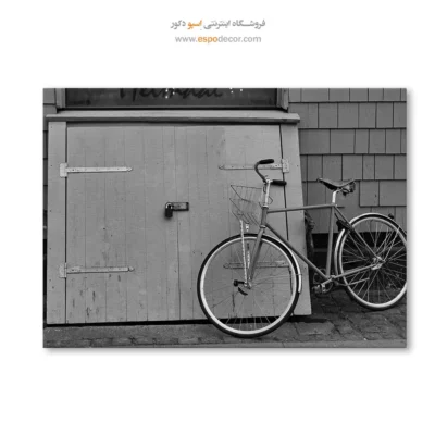 هنر دیواری نوستالژیک - منتظر – تابلو سیاه و سفید - اسپو دکور