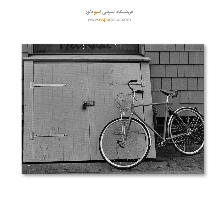 هنر دیواری نوستالژیک - منتظر – تابلو سیاه و سفید - اسپو دکور