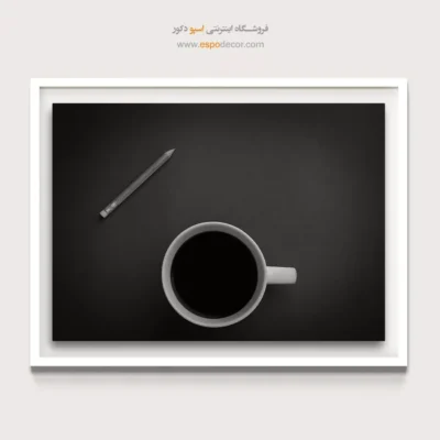 تابلو با کنتراست تیره و روشن - سکوت الهام – تابلو سیاه و سفید - اسپو دکور