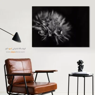 تابلو عکس طبیعت مدرن - اشک‌های نور – تابلو سیاه و سفید - اسپو دکور