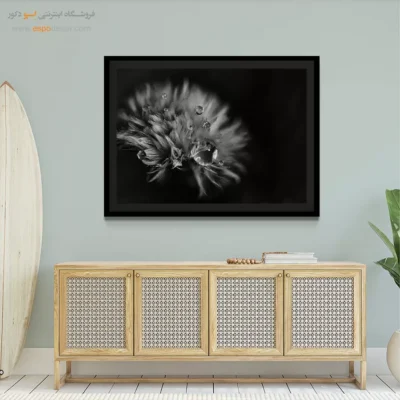 تابلو عکس طبیعت مدرن - اشک‌های نور – تابلو سیاه و سفید - اسپو دکور