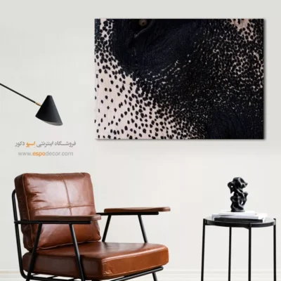 تابلو حیوانات مدرن - پیکسل‌های طبیعت – تابلو سیاه و سفید - اسپو دکور
