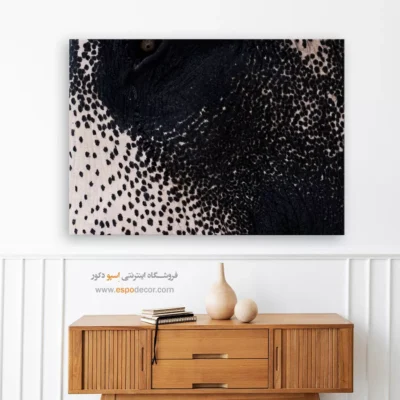 تابلو حیوانات مدرن - پیکسل‌های طبیعت – تابلو سیاه و سفید - اسپو دکور