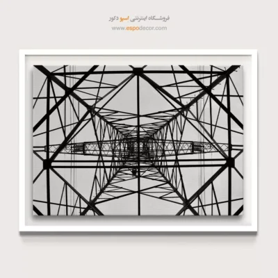 تابلو معماری صنعتی سیاه و سفید - قلب شبکه – تابلو سیاه و سفید - اسپو دکور