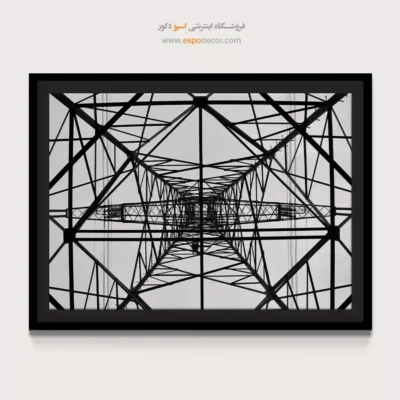 تابلو معماری صنعتی سیاه و سفید - قلب شبکه – تابلو سیاه و سفید - اسپو دکور