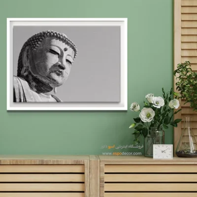 تابلو بودا سیاه و سفید - آرامش بودا – تابلو سیاه و سفید - اسپو دکور