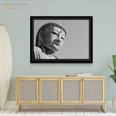 تابلو بودا سیاه و سفید - آرامش بودا – تابلو سیاه و سفید - اسپو دکور