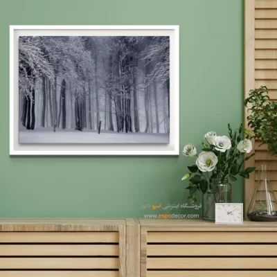 تابلو مدرن سیاه و سفید جدید - قلمرو مه – تابلو سیاه و سفید - اسپو دکور