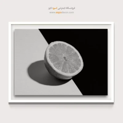 دکوراسیون آشپزخانه مدرن - مرکبات – تابلو سیاه و سفید - اسپو دکور
