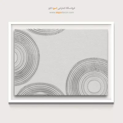 تابلو برای دکوراسیون اسکاندیناوی - موجدار – تابلو سیاه و سفید - اسپو دکور