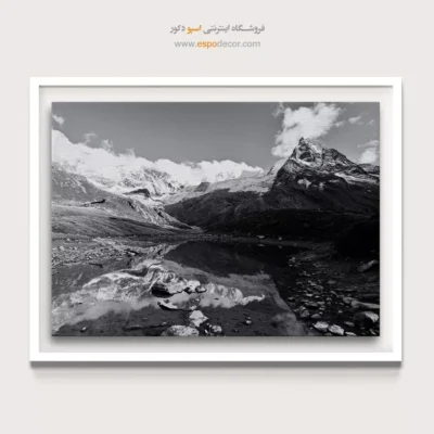 خرید تابلو سیاه و سفید خاص - قله – تابلو سیاه و سفید - اسپو دکور