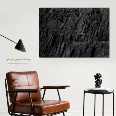 خرید اینترنتی تابلو برای دکوراسیون روستیک - زخم زمین – تابلو سیاه و سفید - اسپو دکور