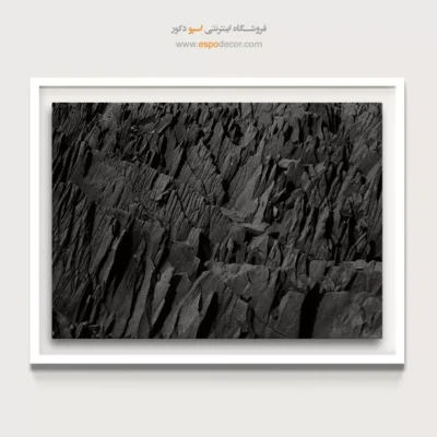 خرید اینترنتی تابلو برای دکوراسیون روستیک - زخم زمین – تابلو سیاه و سفید - اسپو دکور
