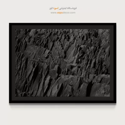 خرید اینترنتی تابلو برای دکوراسیون روستیک - زخم زمین – تابلو سیاه و سفید - اسپو دکور