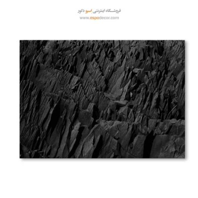 خرید اینترنتی تابلو برای دکوراسیون روستیک - زخم زمین – تابلو سیاه و سفید - اسپو دکور