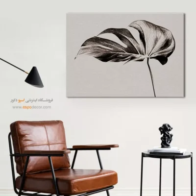 تابلو برای دکوراسیون بوتیک - مونسترا – تابلو سیاه و سفید - اسپو دکور