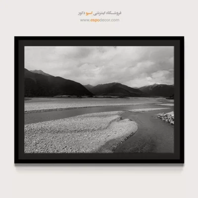 خرید اینترنتی تابلو بوم جدید لوکس - سنگریزه‌ – تابلو سیاه و سفید - اسپو دکور
