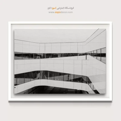 تابلو بوم برای دکوراسیون اسکاندیناوی - سفید – تابلو سیاه و سفید - اسپو دکور