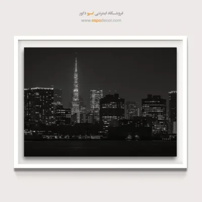 تابلوسیاه و سفید برای دکوراسیون مدرن - شبانه – تابلو سیاه و سفید - اسپو دکور