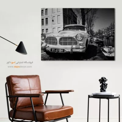 تابلو ماشین ولوو سیاه و سفید - ولوو  – تابلو سیاه و سفید - اسپو دکور