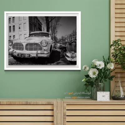 تابلو ماشین ولوو سیاه و سفید - ولوو  – تابلو سیاه و سفید - اسپو دکور