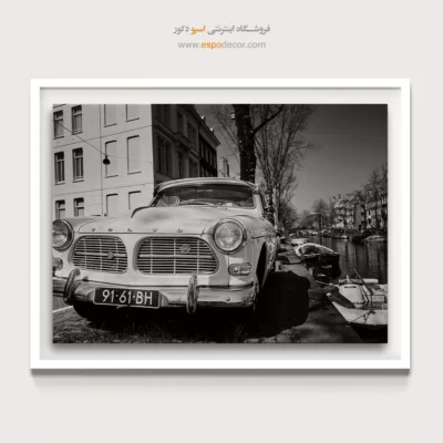 تابلو ماشین ولوو سیاه و سفید - ولوو  – تابلو سیاه و سفید - اسپو دکور