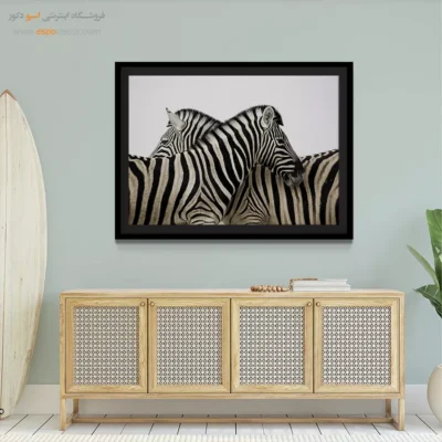 خرید تابلو سیاه و سفید برای دکور مینیمال - راه راه – تابلو سیاه و سفید - اسپو دکور