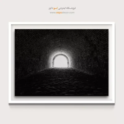 سفارش تابلو بوم سیاه و سفید مدرن - طاق آجری – تابلو سیاه و سفید - اسپو دکور