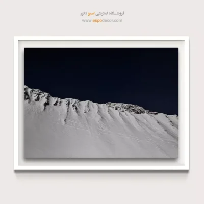 خرید هدیه برای کوهنورد - برف و تاریکی – تابلو سیاه و سفید - اسپو دکور