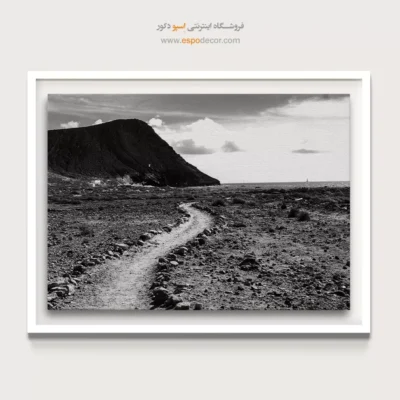 دکوراسیون اسپرت - مسیر صخرهای – تابلو سیاه و سفید - اسپو دکور