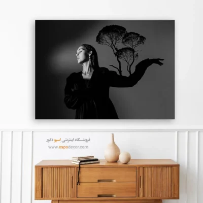 خرید هدیه برای طراح مد - سورئال – تابلو سیاه و سفید - اسپو دکور