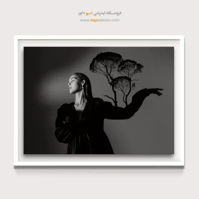 خرید هدیه برای طراح مد - سورئال – تابلو سیاه و سفید - اسپو دکور