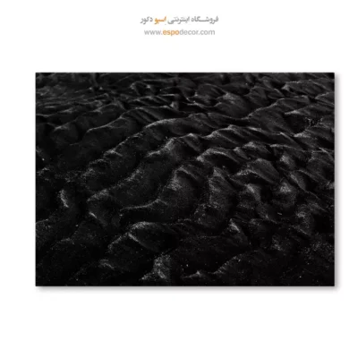 تابلو برای دکوراسیون آبستره - موج شنی – تابلو سیاه و سفید - اسپو دکور