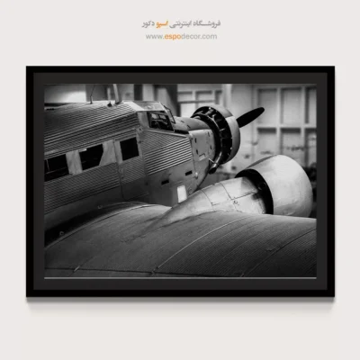 تابلو دکوراسیون آرایشگاه مردانه - بافت فلزی – تابلو سیاه و سفید - اسپو دکور