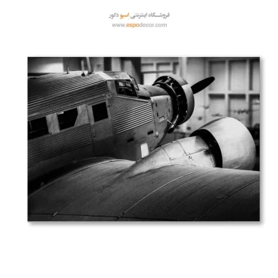 تابلو دکوراسیون آرایشگاه مردانه - بافت فلزی – تابلو سیاه و سفید - اسپو دکور